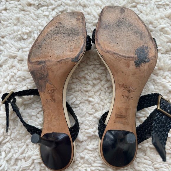 Gucci Leather Weave Sandals - Picture 2 of 4